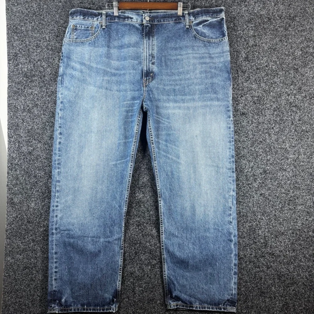 Levi's 559 Relaxed Straight Jeans Mens 48x32 Blue Medium Wash Big & Tall NEW